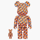 Bearbrick Barry McGee + Apple Watch Sports Band 44mm 100% & 400% Set Orange