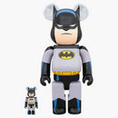Bearbrick Batman Animated 100% & 400% Black