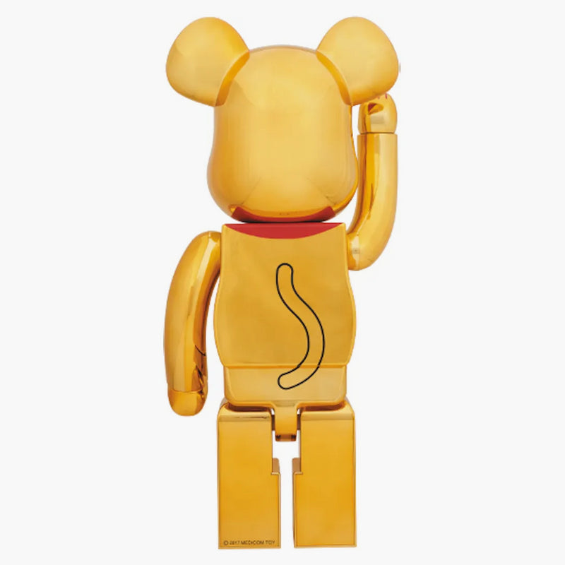 Bearbrick invita a gatto 1000% oro