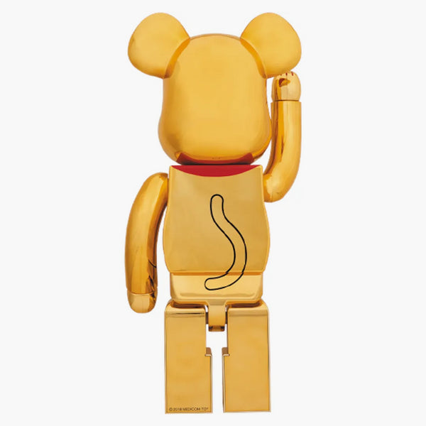 Bearbrick Beckoning Cat 1000% Gold-Plated