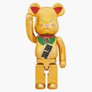 Bearbrick Beckoning Cat 1000% gold