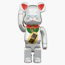 Bearbrick Beckoning Cat 400% Chrome Plating