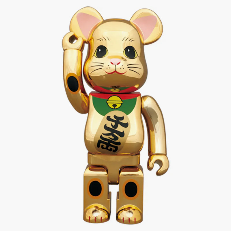 Bearbrick Beckoning Cat 400% Gold