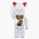 Bearbrick Beckoning Cat 400% White