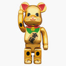 Bearbrick Beckoning Cat Gold-Plated Six 400% gold