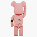 Bearbrick invitando la fosforescenza del gatto 1000% rosso