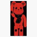Bearbrick invitando la fosforescenza del gatto 1000% rosso