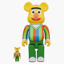 Bearbrick Bert 100% & 400% set yellow