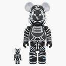Bearbrick Billionaire Boys Club Astronaut 100% & 400% Set Black