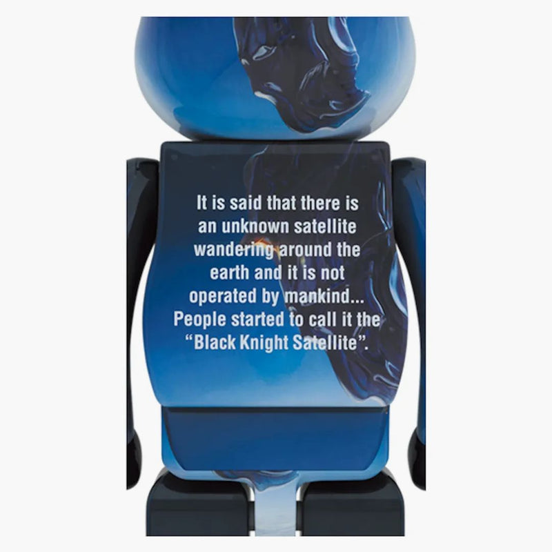 Satellite Black Knight Bearbrick 1000% blu
