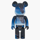 Bearbrick Black Knight Satellite 1000% Blue