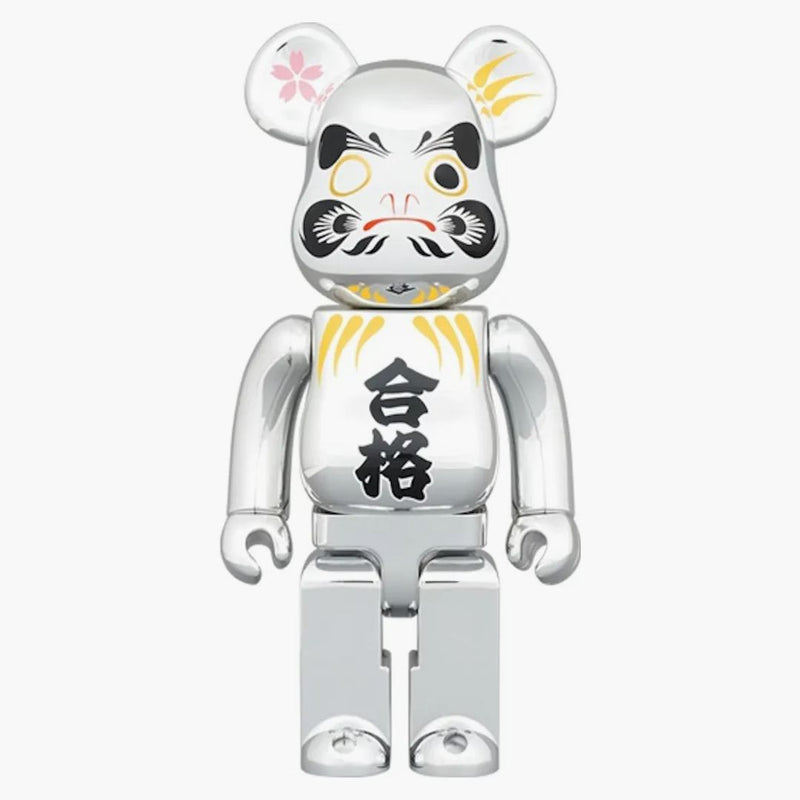 Bearbrick Bodhidharma Passed 400% Silver Plated