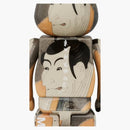 Bearbrick Boston Museum Toshusai Sharaku "ichikawa Ebizo's Takemura Sadanoshin" 100% & 400% Set