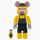 Bearbrick Breaking Bad Walter White (Chemical Protective Clothing Ver.) 100% & 400% set