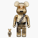 Bearbrick C-3PO (TM) (The Rise of Skywalker Ver.) 100% & 400% set
