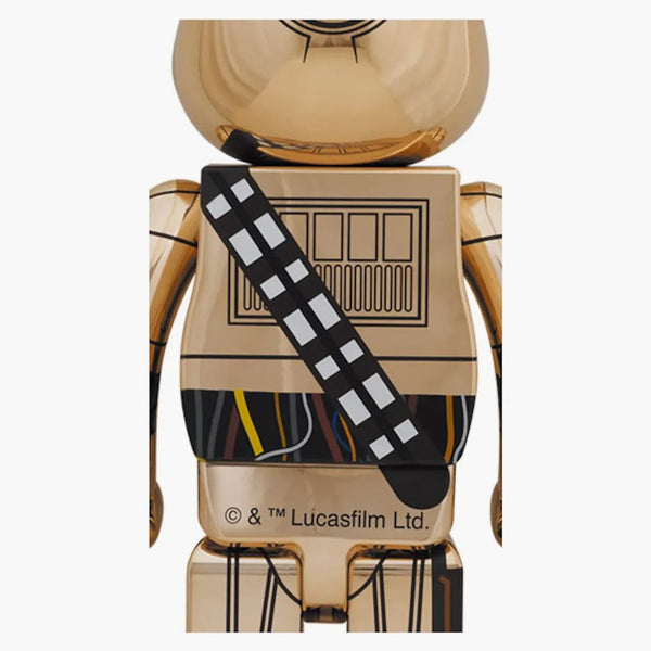 Bearbrick C-3po (l'ascesa di Skywalker ver.) 1000% Gold Chrome Ver.