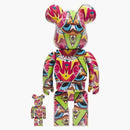Bearbrick Crash 100% & 400% Set Multi