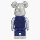 Bearbrick Crystal Decorate Hello Kitty 400% Silver