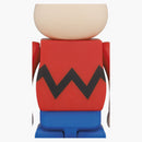 Bearbrick Charlie Brown 400% beige/red