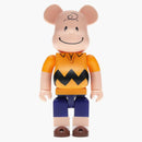 Bearbrick Charlie Brown 400% Yellow