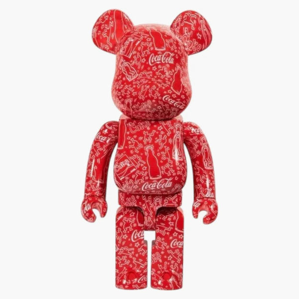 Bearbrick Coca-Cola Keith Haring 1000% rosso/bianco