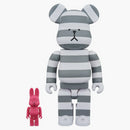 Bearbrick Craftolic 100% i 400% ustawił biały