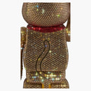 Bearbrick Crystal Decorate Lucky Cat Lucky Gold 400%