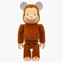 Bearbrick Curious George Classic Ver. 100% & 400% Set