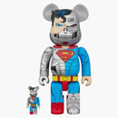Bearbrick Cyborg Superman 100% & 400% Set