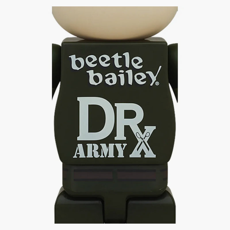 Bearbrick DRX Army Beetle Bailey 400% zelená