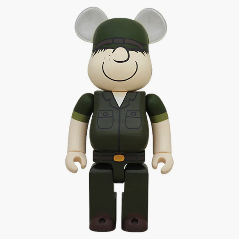 Bearbrick DRX Army Beetle Bailey 400% zelená