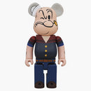 Bearbrick Drx Navy Popeye the Sailor Man 400% Blue