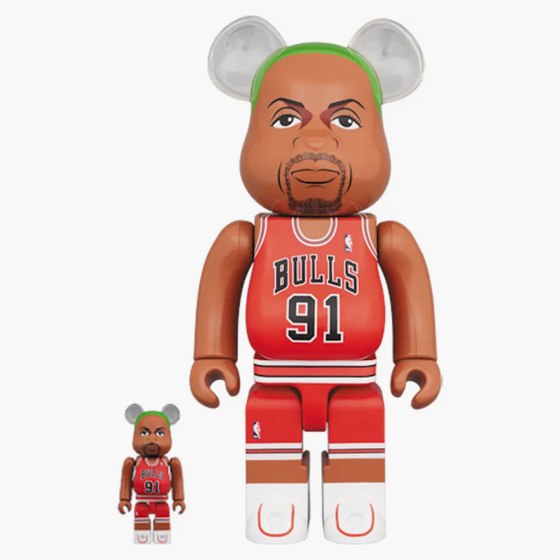 Bearbrick Dennis Rodman (Chicago Bulls) 100% e 400% Set