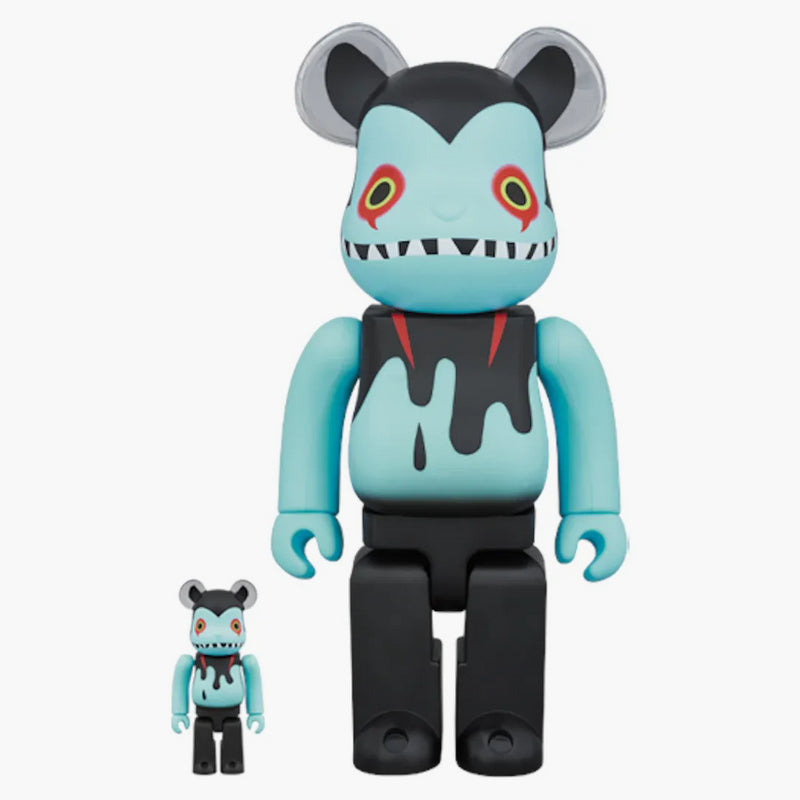 Bearbrick Devil Byron 100% a 400% sada černá