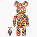 Bearbrick Dickies 95th Anniversary 100% & 400% Set Red