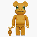 Bearbrick Digimon Agumon 100% & 400% set