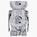 Bearbrick Doraemon (komiks ver.) 1000% černobílý