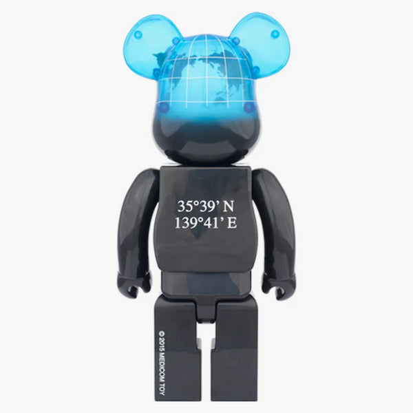Bearbrick Earth Cosmic 400% Black