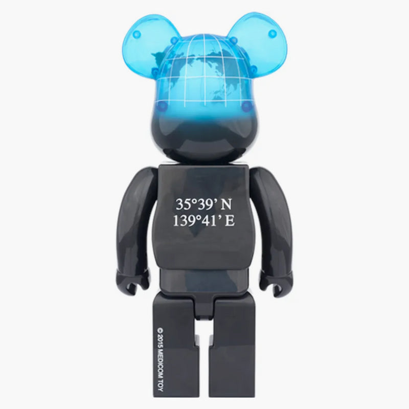 Bearbrick Earth Cosmic 400% Black