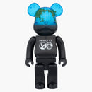 Bearbrick Earth Cosmic 400% černá