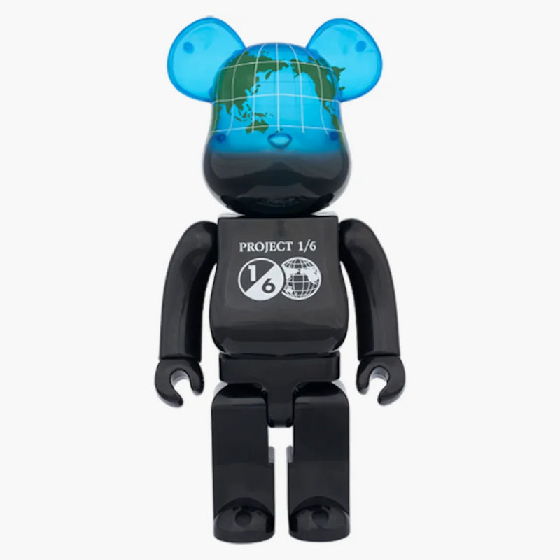 Bearbrick Earth Cosmic 400% Black