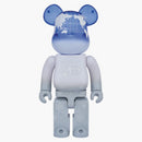 Bearbrick Earth Snow 400% bílý