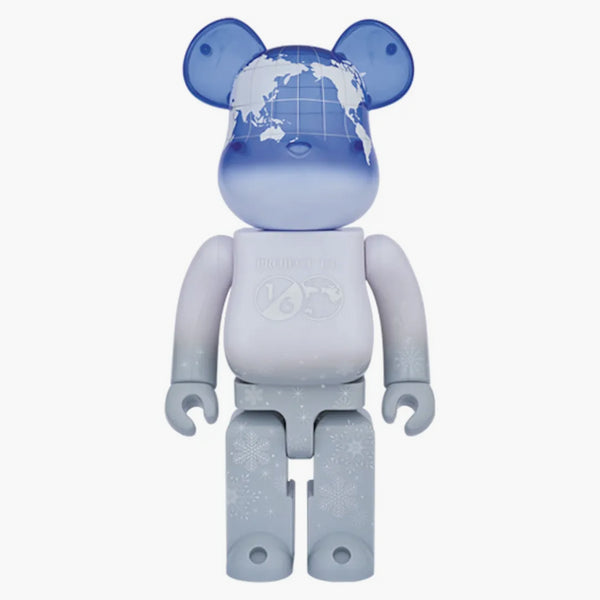 Bearbrick Earth Snow 400% White