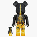 Bearbrick Eiffel Tower 100% y 400% Set Golden Gown Ver.