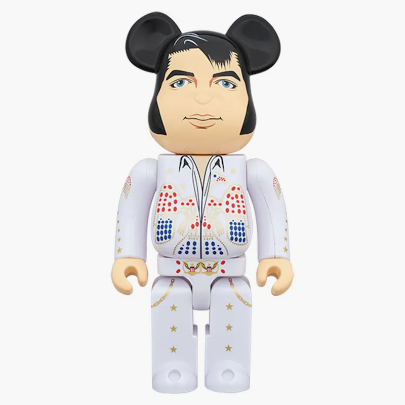 Bearbrick Elvis Presley 100% a 400% bílý