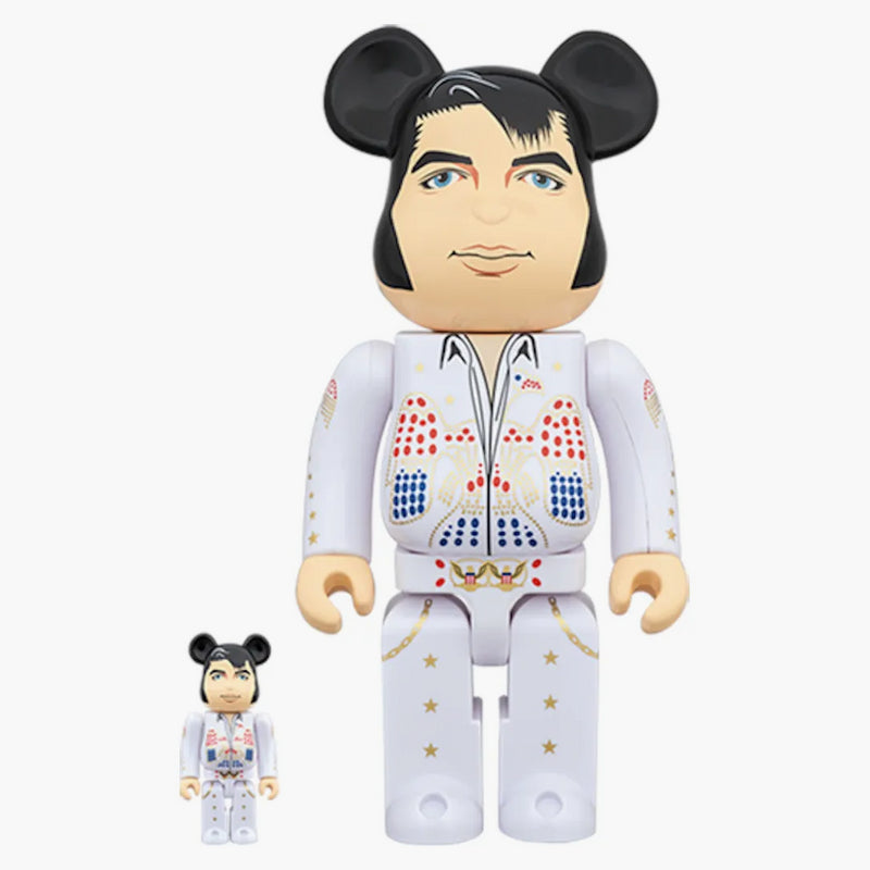 Bearbrick Elvis Presley 100% a 400% bílý