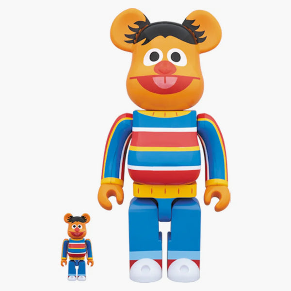 Bearbrick Ernie 100% a 400% sada oranžová
