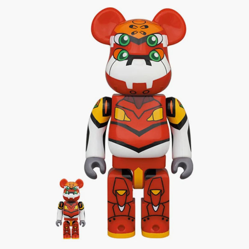 Bearbrick Evangelion Unit 2 100% a 400% sada