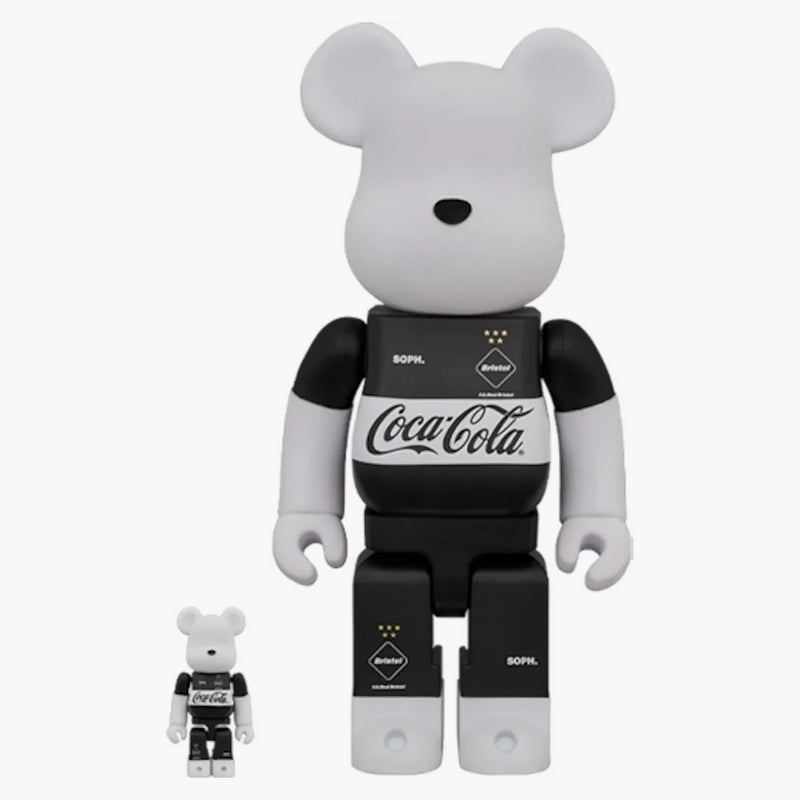 Bearbrick Fcreal Bristol x Coca-Cola 100% a 400% sada