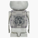 Bearbrick Flora (flower) 1000% Silver